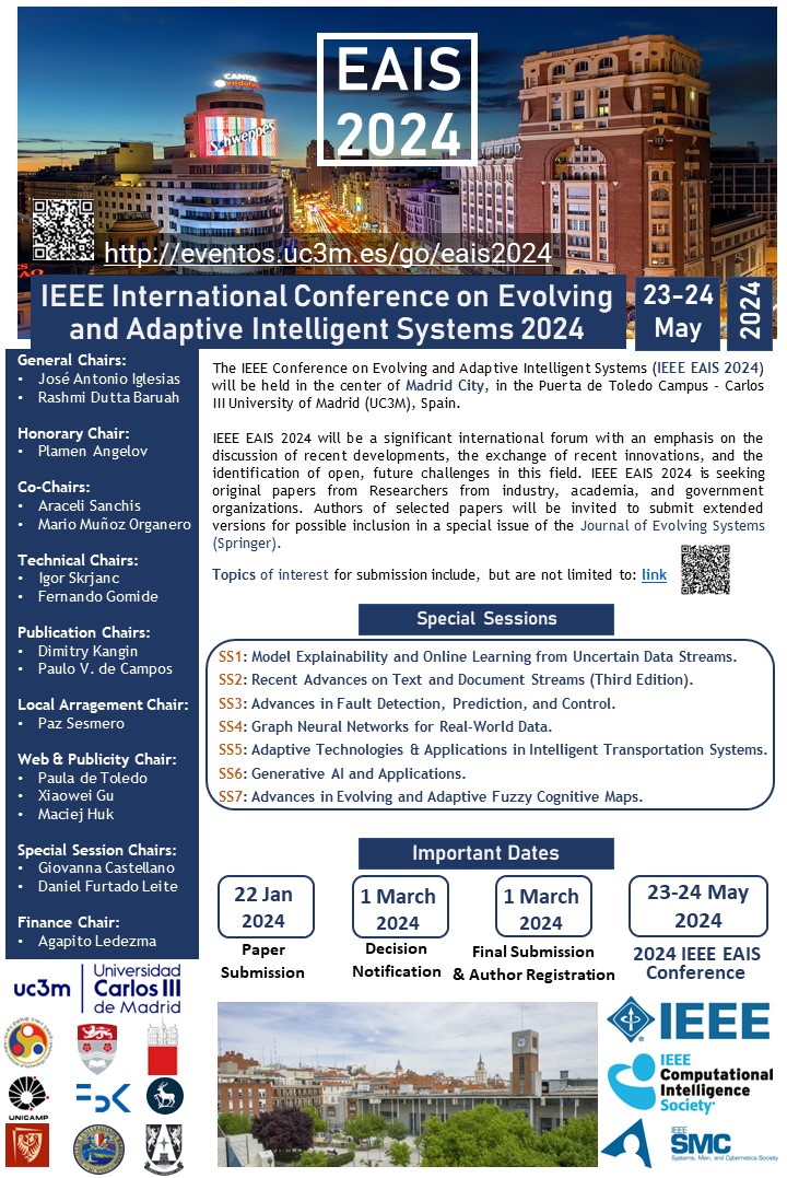 IEEE International Conference on Evolving and Adaptive Intelligent