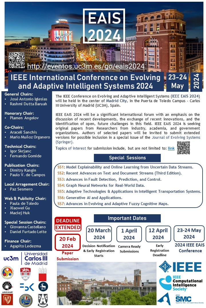 IEEE International Conference on Evolving and Adaptive Intelligent